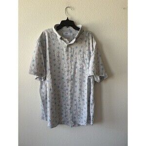 Southern Tide Large XL  Men's Short Sleeve Polo Shirt Novelty Fly Fishing Flies